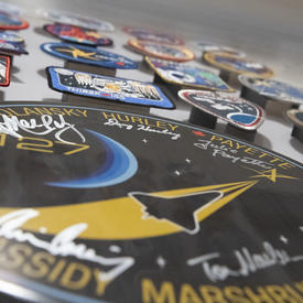 Patches from every Canadian astronaut mission to date.