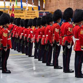 Members of the Governor General's Foot Guards on parade.