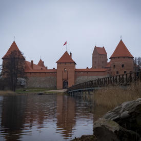 A photo of Trakai Castle.  