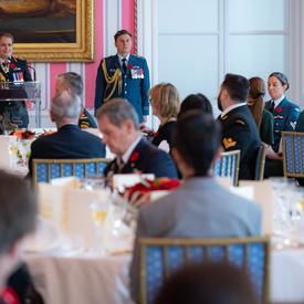 The Governor General delivers remarks at the Luncheon for the National Silver Cross Mother.
