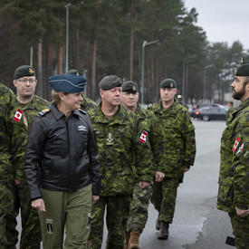 Governor General Payette visits CAF members serving on Op REASSURANCE in Latvia