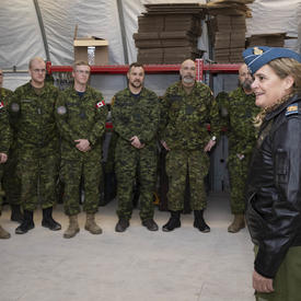 Governor General Payette visits CAF members serving on Op REASSURANCE in Latvia