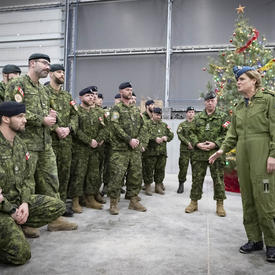 Governor General Payette visits CAF members serving on Op REASSURANCE in Latvia