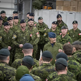 Governor General Payette visits CAF members serving on Op REASSURANCE in Latvia