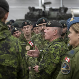 Governor General Payette visits CAF members serving on Op REASSURANCE in Latvia