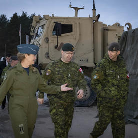 Governor General Payette visits CAF members serving on Op REASSURANCE in Latvia