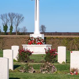 Photo of the Villanova Canadian War Cemetery.