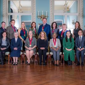 A group photo was taken with all of the recipients. 