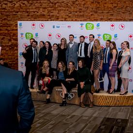 Une photo d'athlètes qui ont participé aux Jeux de Vancouver 2010.