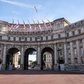 L'arche de l'Amirauté à Londres.