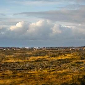 Scenic view of the landscape in Iceland. 