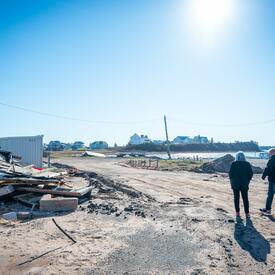Dégâts causés par l'ouragan Fiona.
