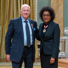 Daniel R. Bereskin is standing next to The Right Honourable Michaëlle Jean.
