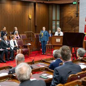 Governor General Marie Simon delivers her remarks