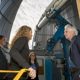 The Governor General also stopped at the University of Saskatchewan observatory.