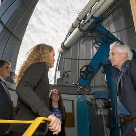 The Governor General also stopped at the University of Saskatchewan observatory.