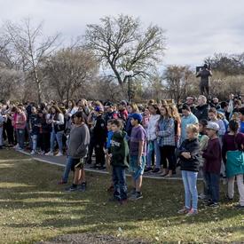 The Governor General then invited members of the public to join her for a walk around Wascana Lake.