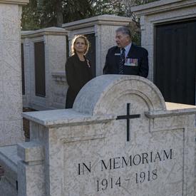 Her Excellency then proceeded to the Saskatchewan War Memorial. 