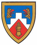 Differenced Arms for Victoria Alberta Christine Banffy Gosling Mainprize, daughter of  James Carman Mainprize