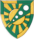 Armoiries brisées de Jamie Judy Mann, enfant de James Howard Mann Armoiries brisées de Jamie Judy Mann, enfant de James Howard Mann