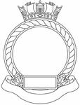 Encadrement d'insigne pour les formations navales des Forces armées canadiennes