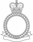 Encadrement d'insigne pour les unités diverses avec antécédents maritimes des Forces armées canadiennes