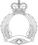 Encadrement d'insigne pour les unités de mouvements aériens des Forces armées canadiennes