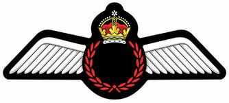 Encadrement d'insigne pour les qualifications du personnel navigant de l’Aviation royale canadienne