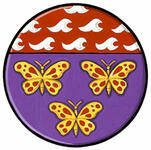 Armoiries brisées de Marissa Ravenne Meilleur, petit-enfant d’Adeline Adaa Webber Armoiries brisées de Marissa Ravenne Meilleur, petit-enfant d’Adeline Adaa Webber