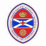 Authorized usage of the Arms of St. Margaret’s School on a vesica piscis shield within a bordure inscribed with the name of the School and the Motto Authorized usage of the Arms of St. Margaret’s School on a vesica piscis shield within a bordure inscribed with the name of the School and the Motto