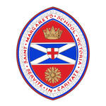 Usage autorisé des armoiries de la St. Margaret’s School sur un écu en amande entouré d’une bordure portant le nom de l’école et la devise Usage autorisé des armoiries de la St. Margaret’s School sur un écu en amande entouré d’une bordure portant le nom de l’école et la devise