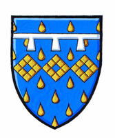 Differenced Arms for Christina Maureen Harris, daughter of Peter Malcolm Kains