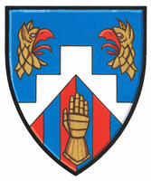 Differenced Arms for Clara Victoria Mainprize, granddaughter of James Carman Mainprize