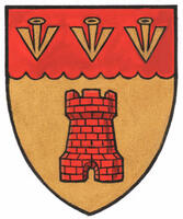 Differenced Arms for Bryn Macdonald de Chastelain, grandson of Alfred John Gardyne Drummond de Chastelain