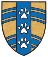 Armoiries brisées de Micheline Meunier, enfant d'Eugène Meunier