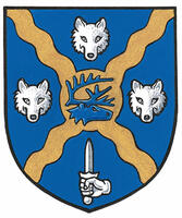 Differenced Arms for Michael Lyall MacLaren Hungerford, child of Vallance Jane Florence Dimsdale Knott Hungerford