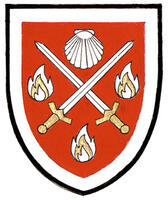 Armoiries brisées de Bernard Gregory Nehring, enfant de Bernard Ludwig Nehring