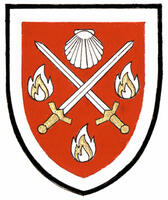 Armoiries brisées de Bernard Gregory Nehring, enfant de Bernard Ludwig Nehring