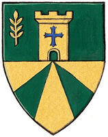 Armoiries brisées de Laurence Mireault, enfant de Daniel Mireault