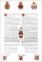 Differenced Arms for Brock Wallace Matheson, son of Murdoch Neil Matheson