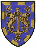 Differenced Arms for Julie Elizabeth Poeata Carlier, daughter of Gérard Claude Carlier