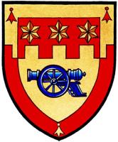 Armoiries brisées de Judith Kathryn Scott McGuire, fille d'Edward Cecil Scott
