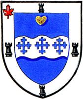 Differenced Arms for Caroline Francis Noyes Roberts, daughter of Richard Hugh Noyes Roberts