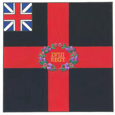 Flag of the 58th Regiment of Foot (Rutlandshire) Flag of the 58th Regiment of Foot (Rutlandshire)