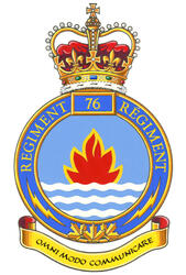 Insigne du 76e Régiment des communications