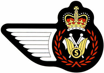 Badge of a Communication Research Operator of the Royal Canadian Air Force