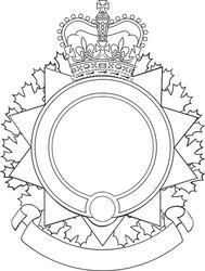 Encadrement d'insigne pour les groupes de soutien de la division et équivalents des Forces armées canadiennes