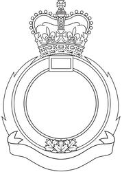 Encadrement d'insigne pour les groupes de communication des Forces armées canadiennes