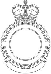 Encadrement d'insigne pour les escadrons aériens des Forces armées canadiennes