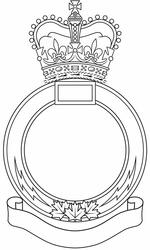 Encadrement d'insigne pour les escadrons des communications des Forces armées canadiennes Encadrement d'insigne pour les escadrons des communications des Forces armées canadiennes
